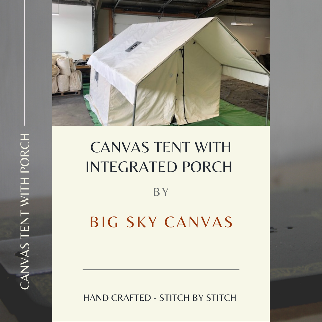 Canvas Tent With Integrated Porch