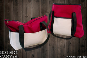 Canvas totes and Bicycle Back Bags