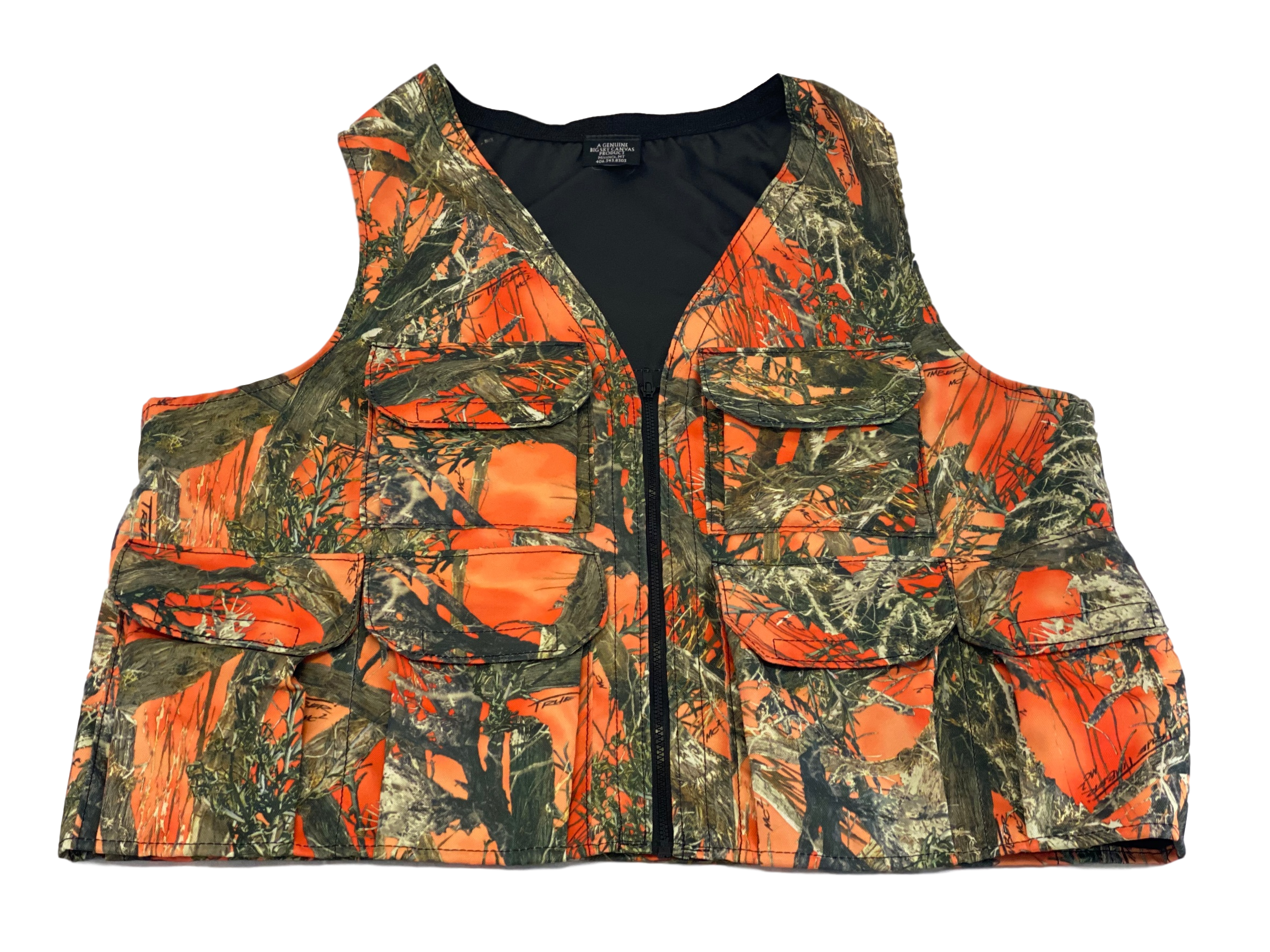 Big and tall orange 2025 hunting vest